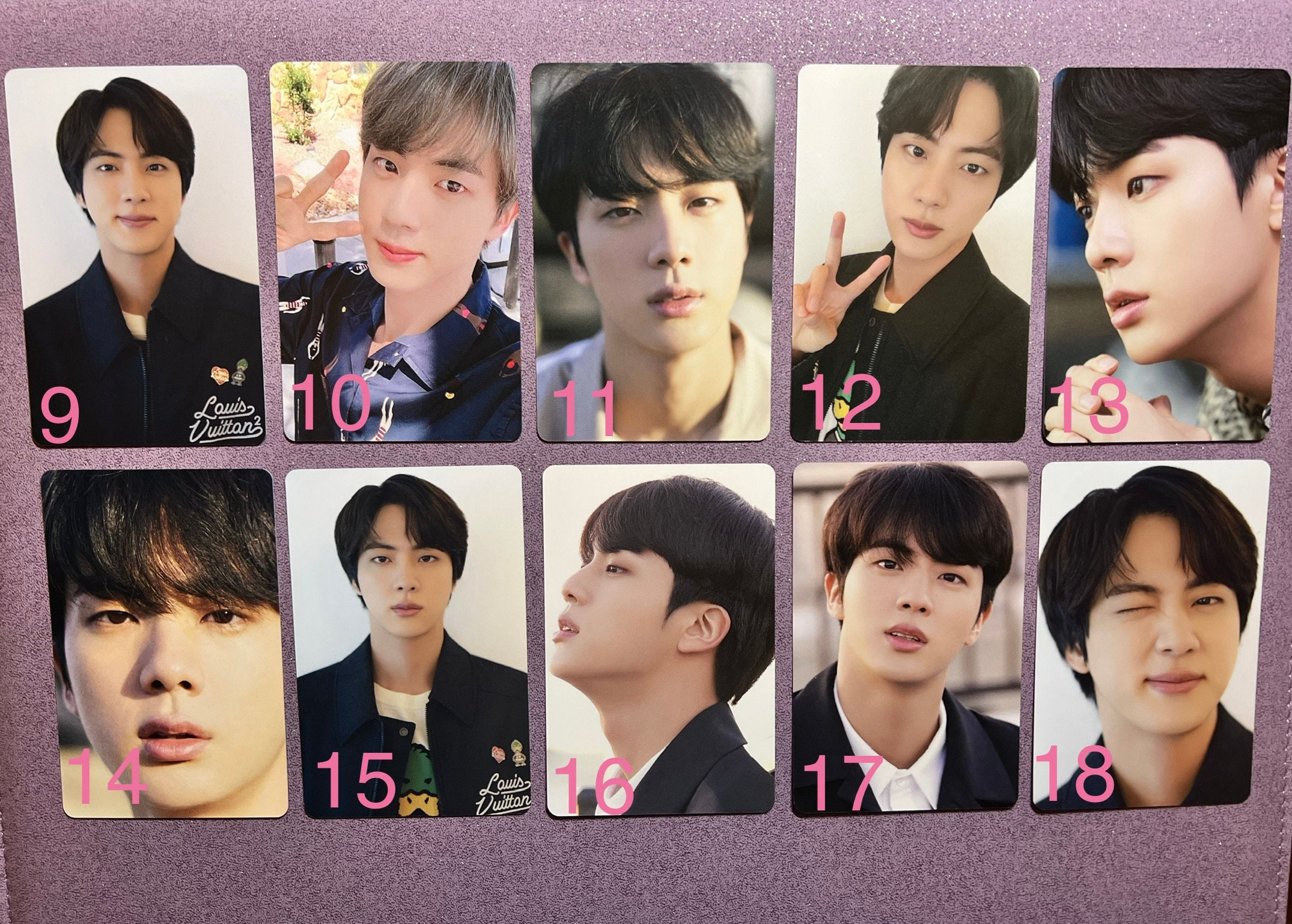 BTS JIN Seokjin Louis Vuitton Photo Shoot Collage Print 