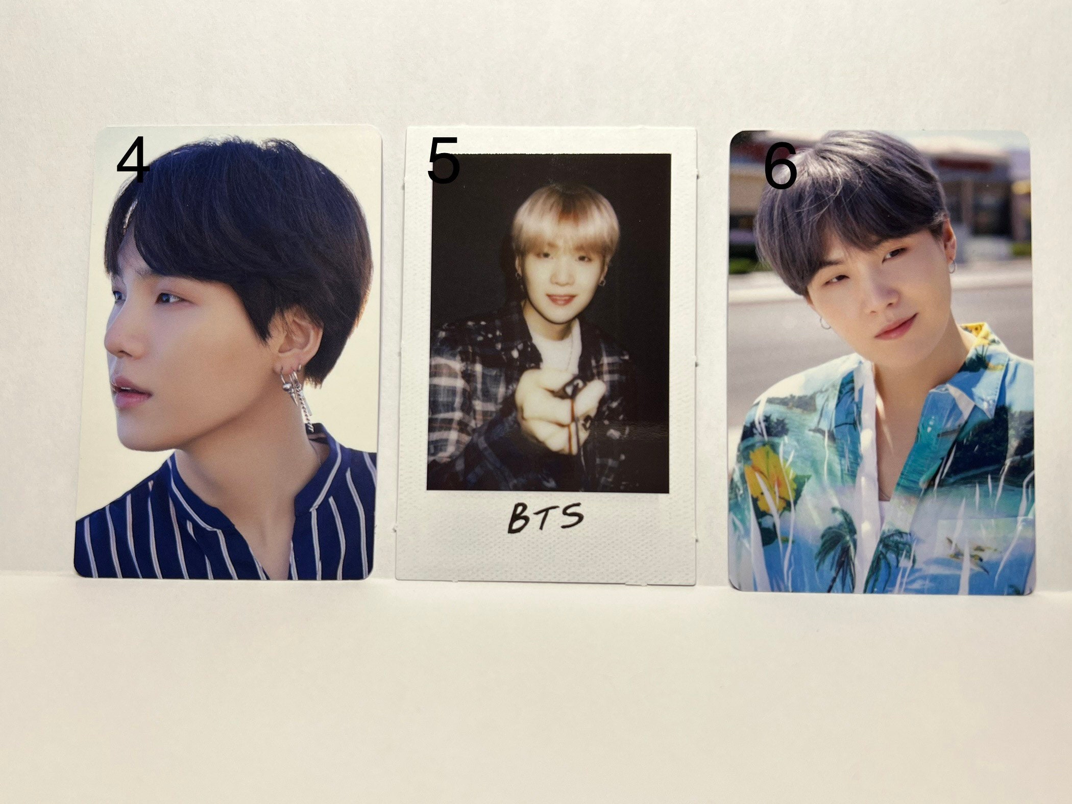 Official BTS Suga Min Yoongi Photocards - Etsy