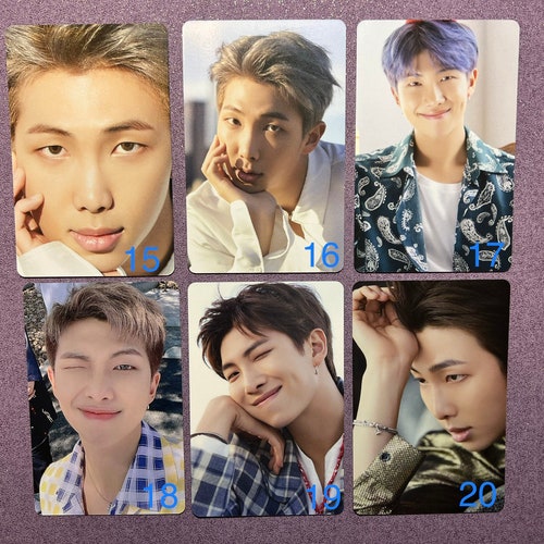 BTS RMトレカ Official BTS RM Kim Namjoon Photocards - Etsy