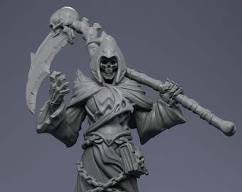 Soul Reaper Miniature | Tabletop RPG Miniature | Creature Armory | Roleplaying 3D Printed Fantasy Mini