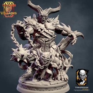 Miniature démoniaque | RPG de table miniature | Javier Txiki Tejedor | Mini fantasy imprimée en 3D