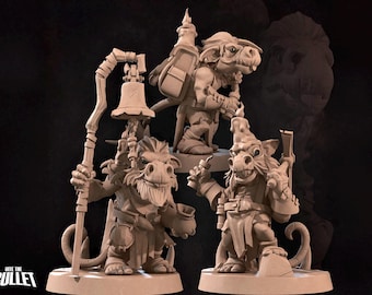 Kobold Miners Miniature | Tabletop RPG Miniature | Bite the Bullet | Roleplaying 3D Printed Fantasy Mini