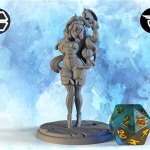 Plasmoid Bard Miniature | Twin Goddess Miniatures | Tabletop RPG Miniature | Roleplaying 3D Printed Fantasy Mini