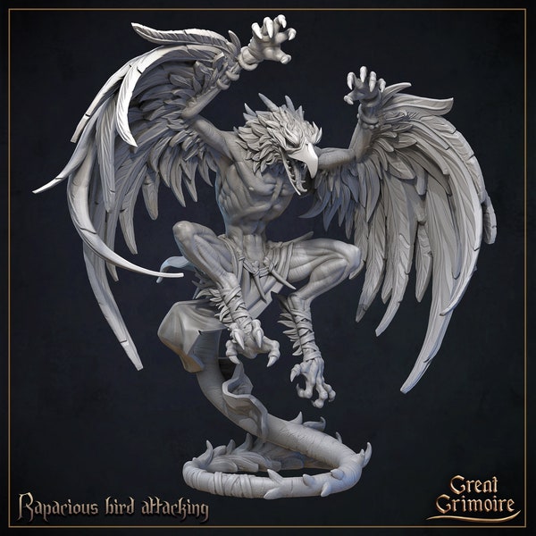 Ravenous Birds Miniature | Tabletop RPG Miniature | Great Grimoire | Roleplaying 3D Printed Fantasy Mini