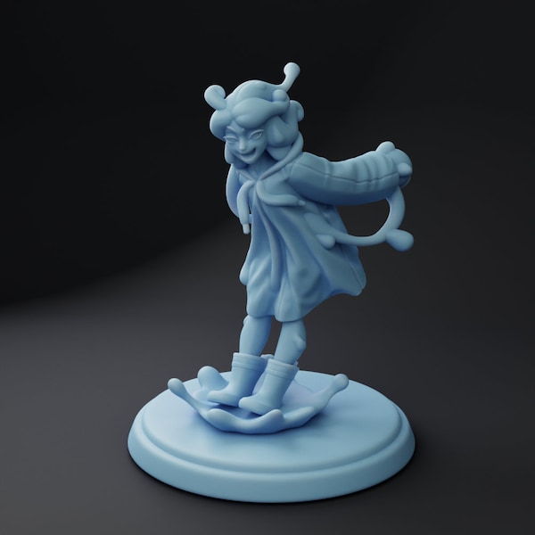 Slime Girl Miniature | Twin Goddess Miniatures | Tabletop RPG Miniature | Roleplaying 3D Printed Fantasy Mini