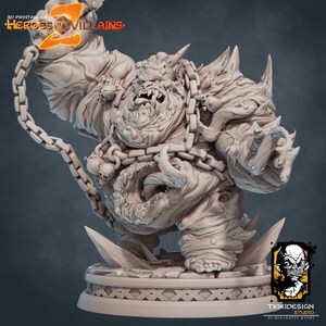 Demon Miniature | Tabletop RPG Miniature | Javier Txiki Tejedor | Roleplaying 3D Printed Fantasy Mini