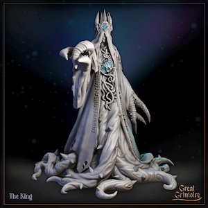 Eldritch Horror King Miniature | Tabletop RPG Miniature | Great Grimoire | Roleplaying 3D Printed Fantasy Mini