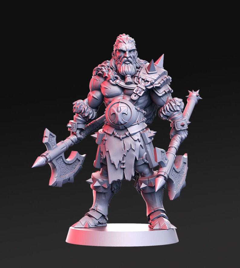 Viking Warrior Miniature Einar RN Estudio Tabletop RPG Etsy