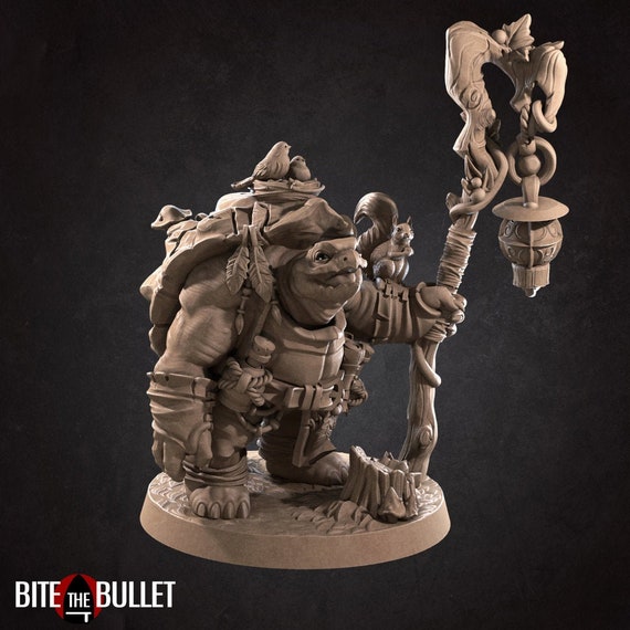 Tortle Druid Miniature Bite the Bullet 