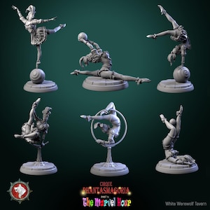 Female Circus Performer Miniature | Tabletop RPG Miniature | White Werewolf Tavern | Roleplaying 3D Printed Fantasy Mini