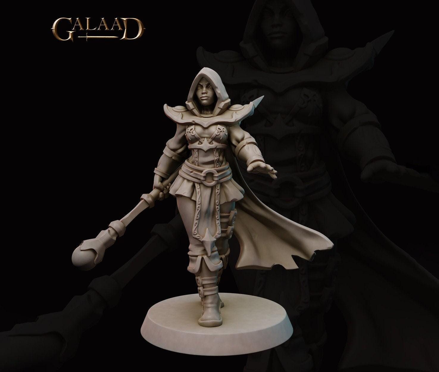 Wizard Mini Female Illusion Wizard Miniature | Tabletop RPG Miniature | Galaad ...