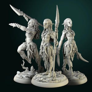 Female Troll Warrior Miniature | Tabletop RPG Miniature | White Werewolf Tavern | Roleplaying 3D Printed Fantasy Mini