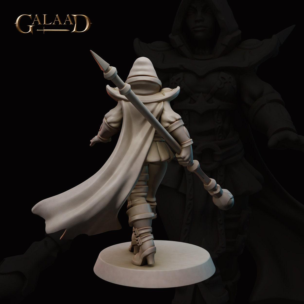 Wizard Mini Female Illusion Wizard Miniature | Tabletop RPG Miniature | Galaad ...