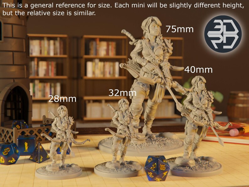 Infected Dryad Miniature | Tabletop RPG Miniature | White Werewolf Tavern | Roleplaying 3D Printed Fantasy Mini image 8