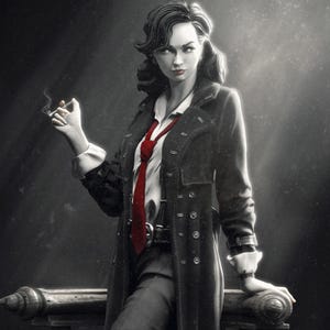 Female Detective Miniature, Laura | Tabletop RPG Miniature | Nerikson | Roleplaying 3D Printed Fantasy Mini
