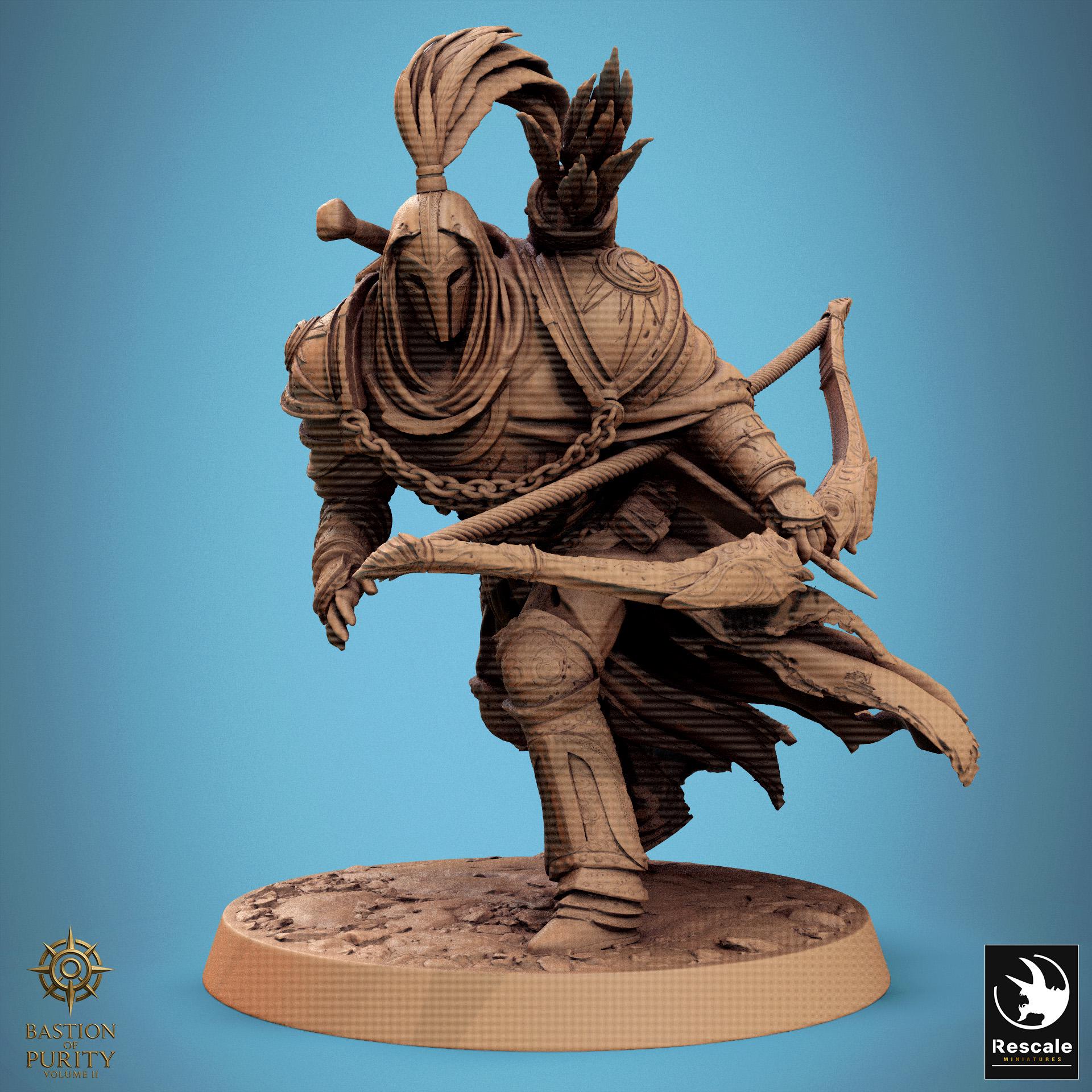 Sentinel Character Rpg Silent Sentinel Miniature | Tabletop RPG Miniature | Rescale Miniature ...