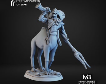 Desert Centaur Miniature | Tabletop RPG Miniature | Miniatures Blueprint | Roleplaying 3D Printed Fantasy Mini