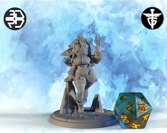 Female Mind Goblin Miniature | Twin Goddess Miniatures | Tabletop RPG Miniature | Roleplaying 3D Printed Fantasy Mini