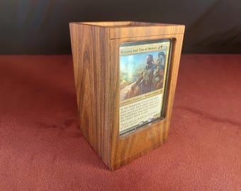 MTG Commander Premium Wooden Deck Box | Gaming Accessory | Gift Box | Solid Exotic Wood