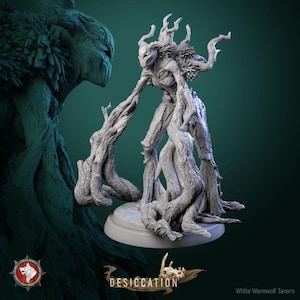 Infected Dryad Miniature | Tabletop RPG Miniature | White Werewolf Tavern | Roleplaying 3D Printed Fantasy Mini Infected Dryad 4