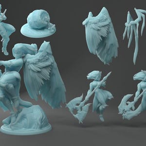 Aasimar Paladin | Twin Goddess Miniatures | Tabletop RPG Miniature | Roleplaying 3D Printed Fantasy Mini