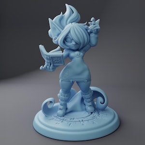 Miniature de lutin mimique, Bonbon amer | Miniatures de déesse jumelle | RPG de table miniature | Mini fantasy imprimée en 3D