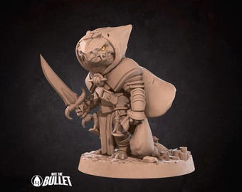 Kobold Rogue Miniature | Tabletop RPG Miniature | Bite the Bullet | Roleplaying 3D Printed Fantasy Mini
