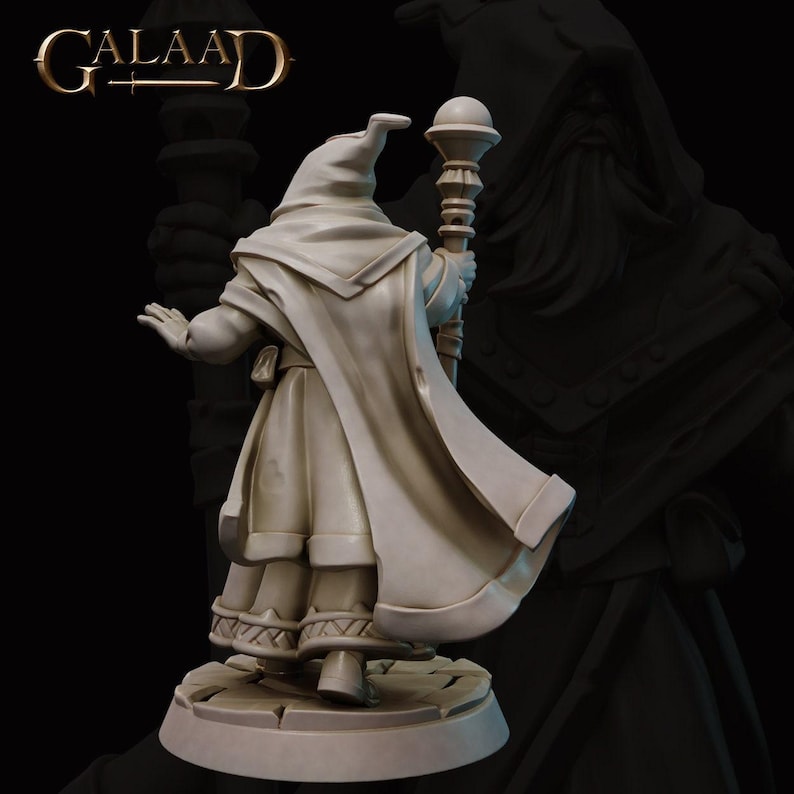 Wizard Mini Wizard Miniature | Tabletop RPG Miniature | Galaad Miniatures ...
