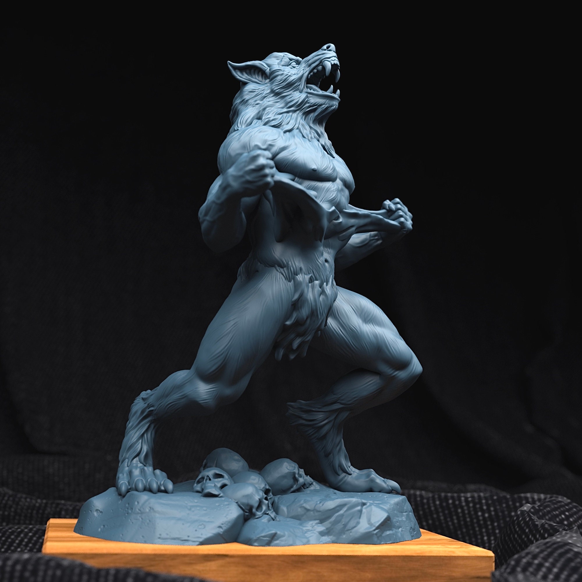 Witcher 3 Werewolf Pathfinder | 50mm Table-top RPG Miniature Dungeons and Dragons