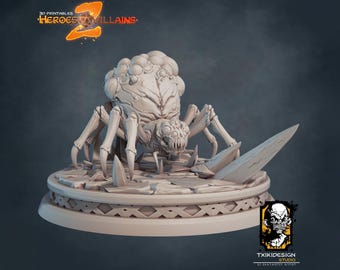 Spider Miniature | Tabletop RPG Miniature | Javier Txiki Tejedor | Roleplaying 3D Printed Fantasy Mini
