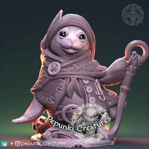 Seal Sailor Miniature | Tabletop RPG Miniature | Pepunki Creatures | Roleplaying 3D Printed Fantasy Mini