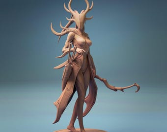Sylvan Stalker Miniature | Tabletop RPG Miniature | Rescale Miniature | Roleplaying 3D Printed Fantasy Mini