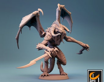 Abishai Miniature | Tabletop RPG Miniature | Lord of the Print | Roleplaying 3D Printed Fantasy Mini