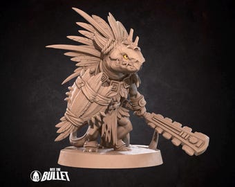 Tribal Kobold Miniature | Tabletop RPG Miniature | Bite the Bullet | Roleplaying 3D Printed Fantasy Mini