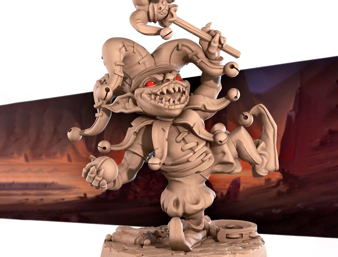 Goblin Jester Miniature | Tabletop RPG Miniature | Bite the Bullet ...