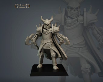 Elite Skeleton Warrior Miniature | Tabletop RPG Miniature | Galaad Miniatures | Roleplaying 3D Printed Fantasy Mini