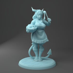 Succubus Mom Miniature | Twin Goddess Miniatures | Tabletop RPG Miniature | Roleplaying 3D Printed Fantasy Mini