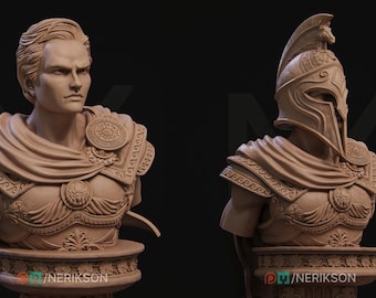 Perseus Bust | Tabletop RPG Miniature | Nerikson | Roleplaying 3D Printed Fantasy Mini