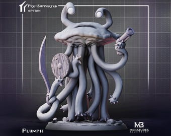 Flumph Miniature | Tabletop RPG Miniature | Miniatures Blueprint | Roleplaying 3D Printed Fantasy Mini