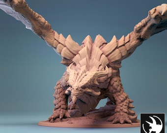 Copper Dragon Miniature | Tabletop RPG Miniature | Rescale Miniature | Roleplaying 3D Printed Fantasy Mini
