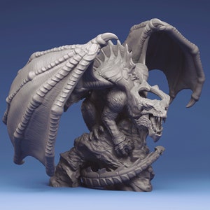 Dragon Miniature | Tabletop RPG Miniature | Creature Armory | Roleplaying 3D Printed Fantasy Mini