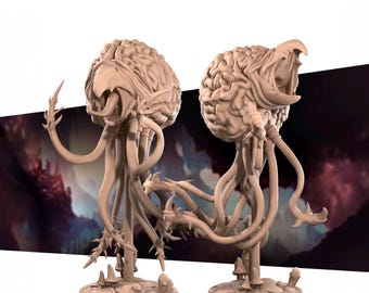 Grell Miniature | Tabletop RPG Miniature | Bite the Bullet | Roleplaying 3D Printed Fantasy Mini