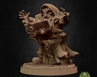 Dwarf Summoner Miniature, Kamli | Tabletop RPG Miniature | Miniatures of Madness | Roleplaying 3D Printed Fantasy Mini