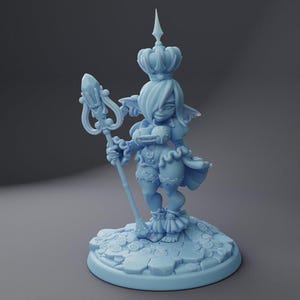 Goblin Queen Miniature | Twin Goddess Miniatures | Tabletop RPG Miniature | Roleplaying 3D Printed Fantasy Mini