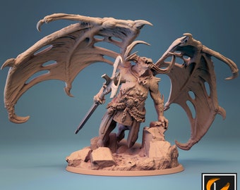 Orcus Prince of the Dead Miniature | Tabletop RPG Miniature | Lord of the Print | Roleplaying 3D Printed Fantasy Mini