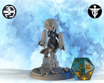 Female Oriental Goblin Miniature | Twin Goddess Miniatures | Tabletop RPG Miniature | Roleplaying 3D Printed Fantasy Mini