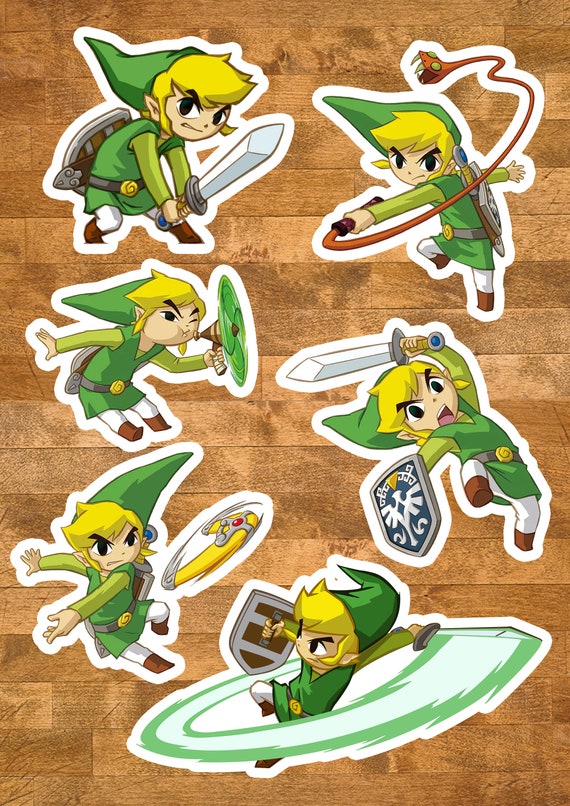 Legend of Zelda Digital Stickers Etsy