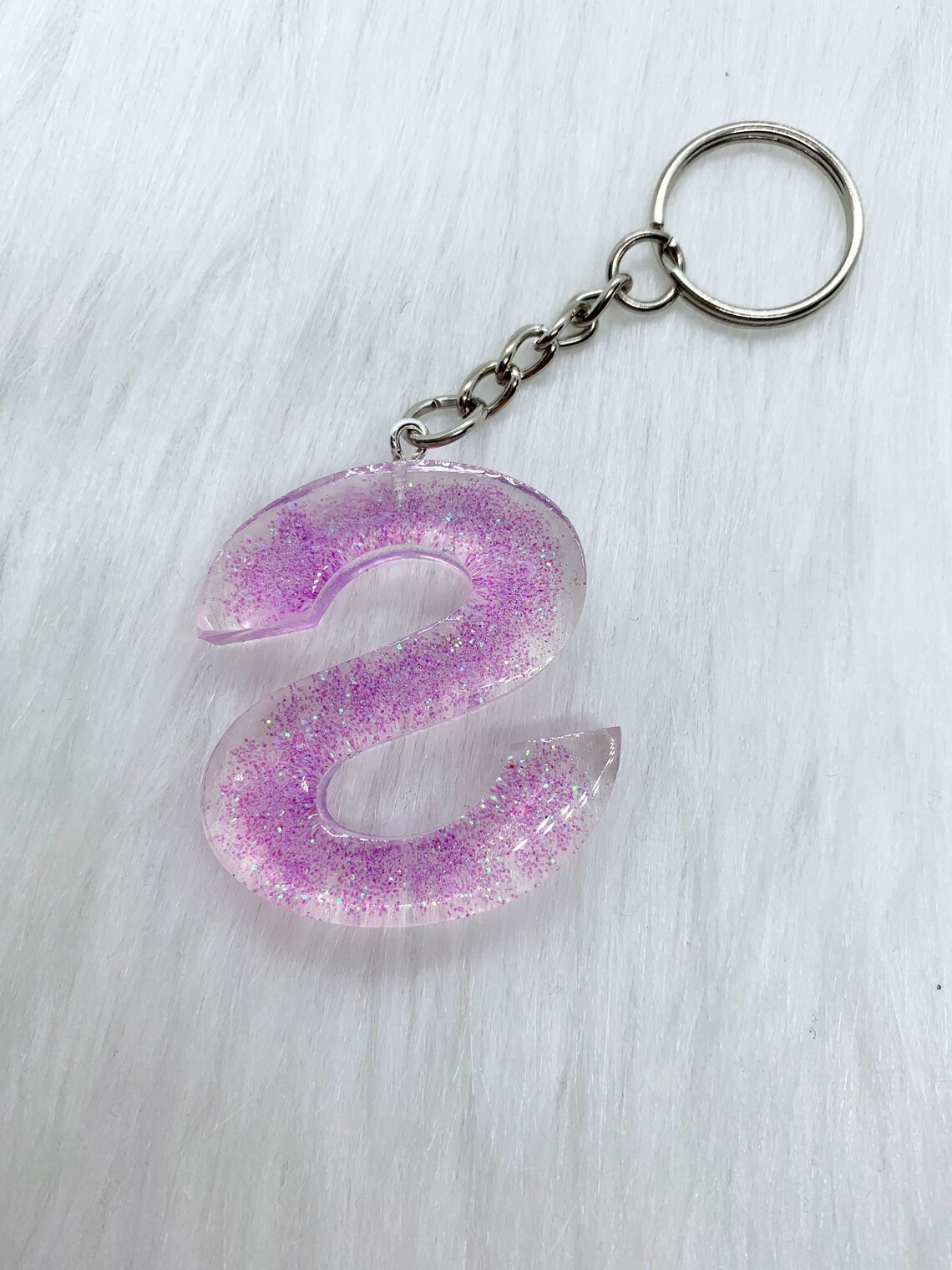 Letter Keychain S Etsy