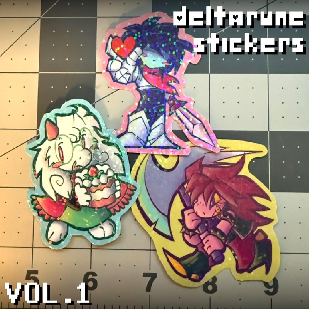 Delta Rune Decals Deltarune Sticker Set Vol. 1 | Holographic Glossy Vinyl Stickers | the ...