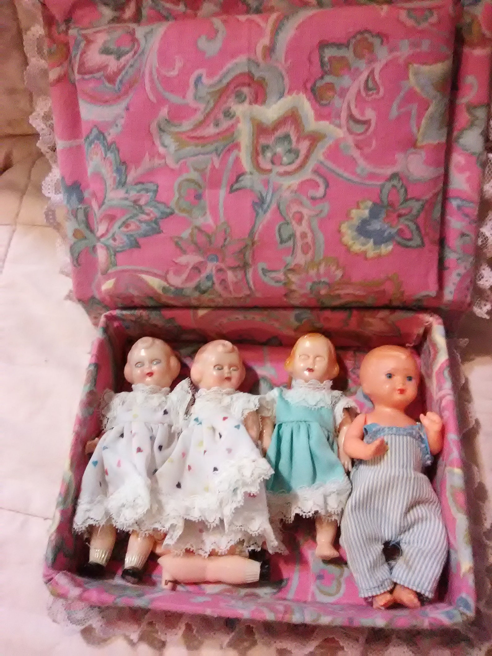 Lot of 4 vintage Plastic dolls one made in west Germany 4 Etsy